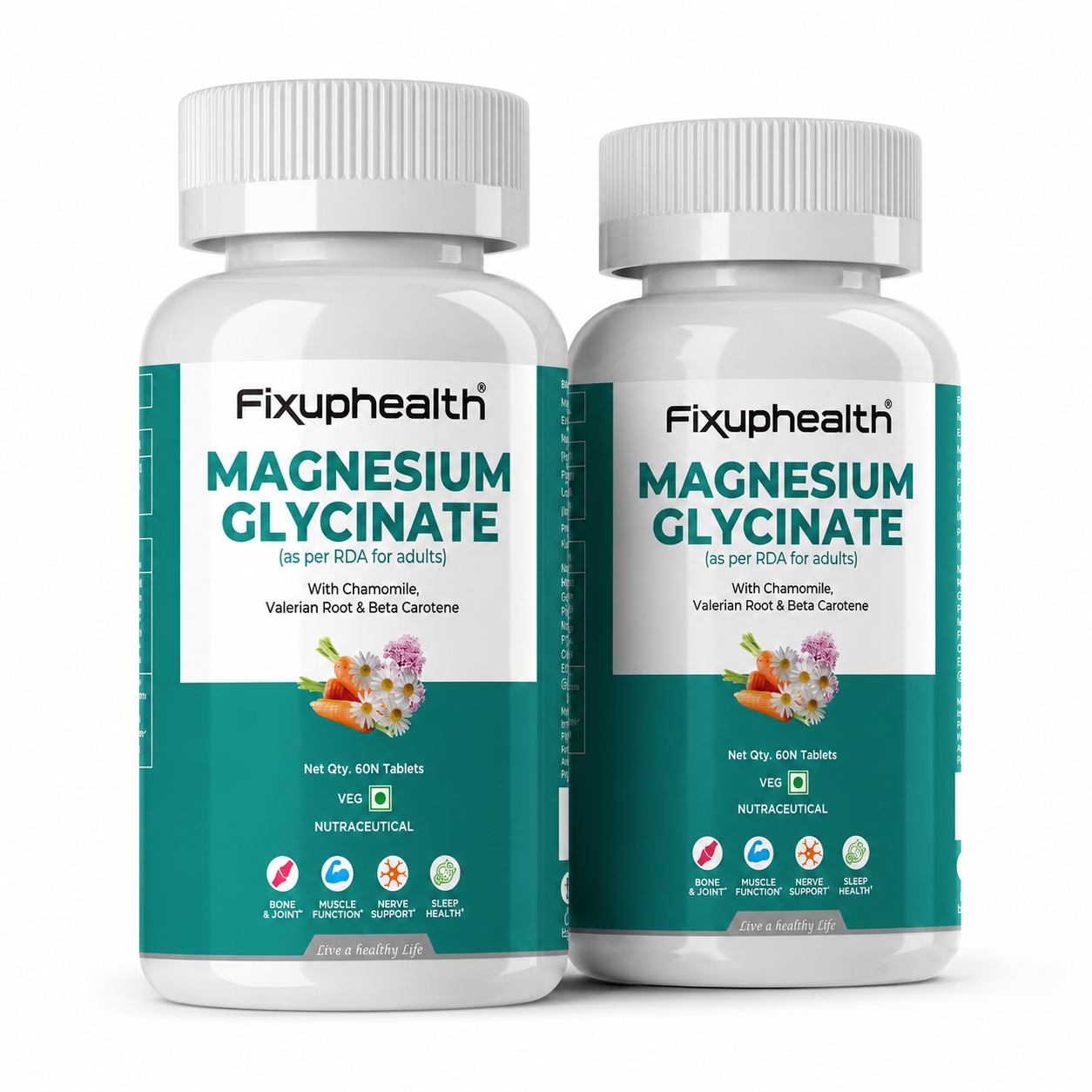 Magnesium Glycinate Veg Supplement 60 Tablets