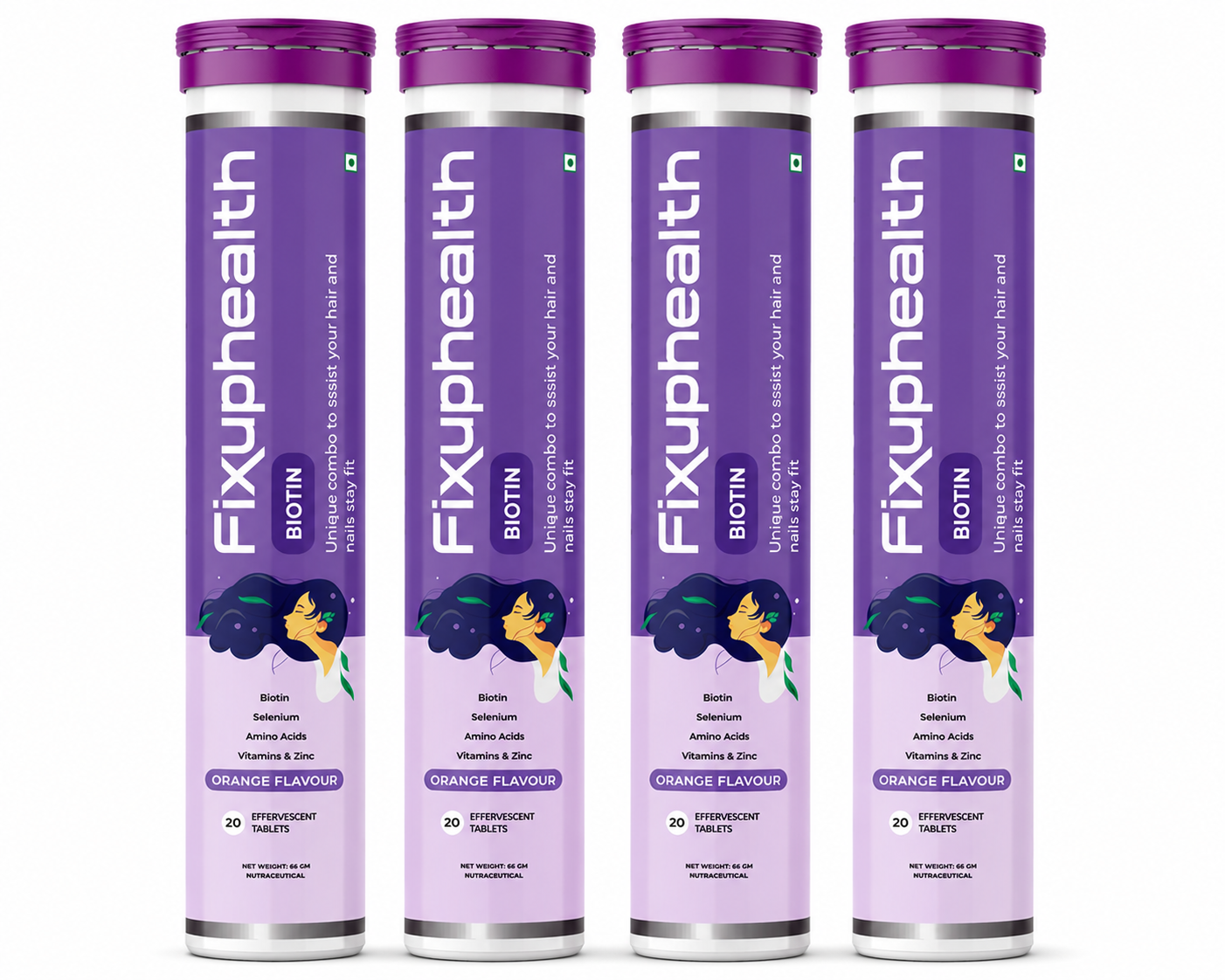 Biotin Effervescent Tablets | Biotin with Selenium, Zinc, Amino Acids & Vitamins |20 Tablets