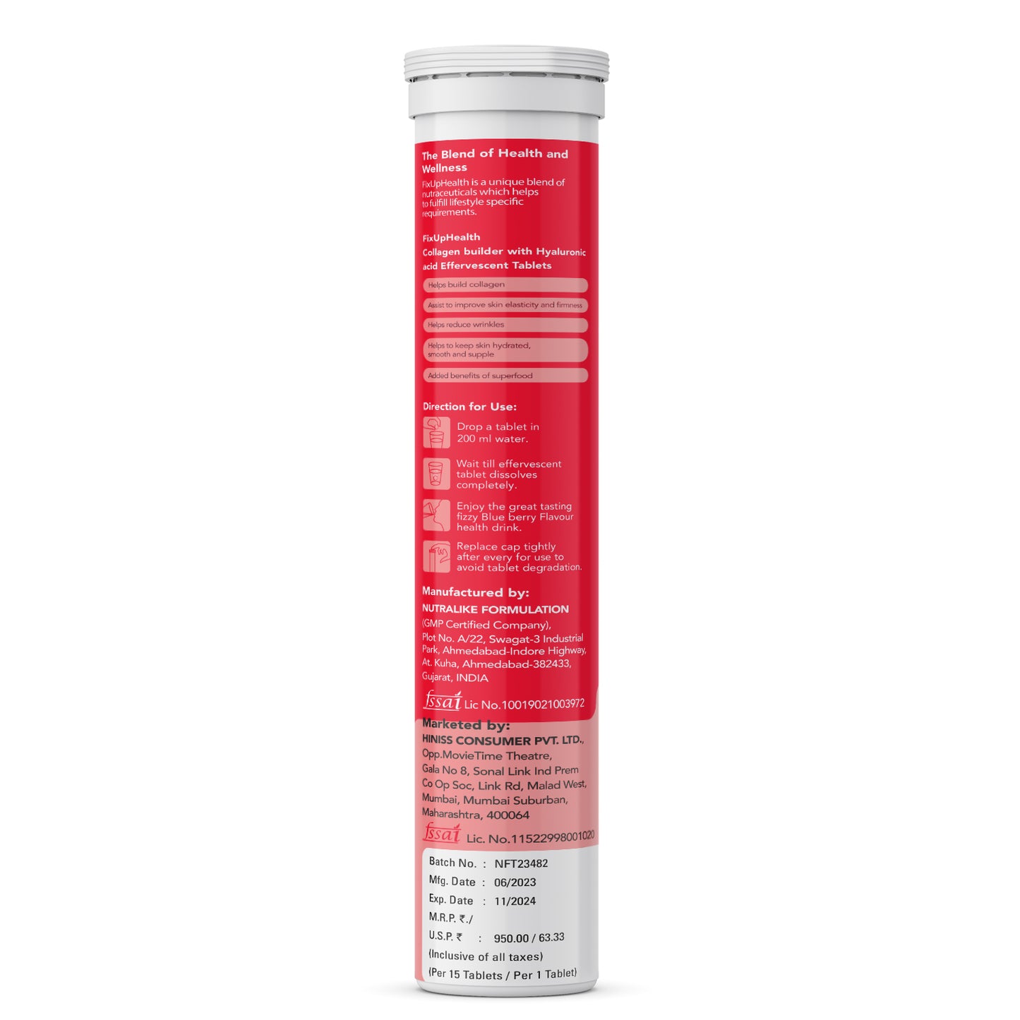 Fixuphealth Collagen Builder with Hyaluronic Acid.