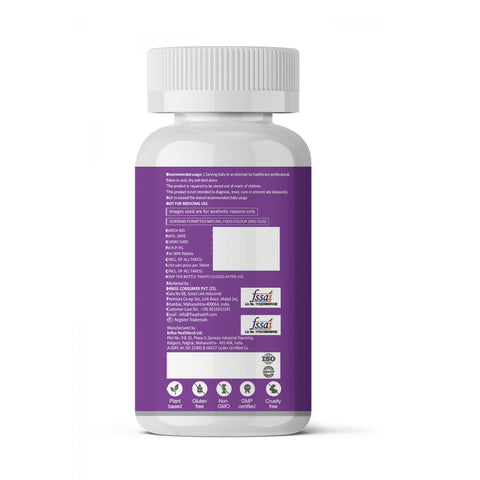 Fixuphealth Skin Hair Nail Supplement Biotin Glutathione Vitamin B12 Plant Extract Collagen Booster Multivitamin for hair Growth Glowing Skin Vegan 60 Tablets Pack Of 1