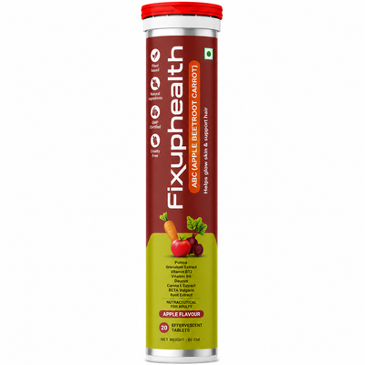 ABC (Apple Beetroot Carrot) | With Apple Cider Vinegar, Beetroot, Carrot, Pomegranate, Vitamin B6 & Vitamin B12 | 20 Tablets