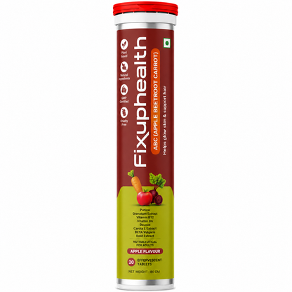 ABC (Apple Beetroot Carrot) | With Apple Cider Vinegar, Beetroot, Carrot, Pomegranate, Vitamin B6 & Vitamin B12 | 20 Tablets