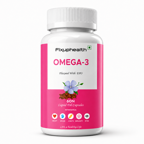 Omega-3 Flaxseed With EPO 60 Liquid Fill Capsules
