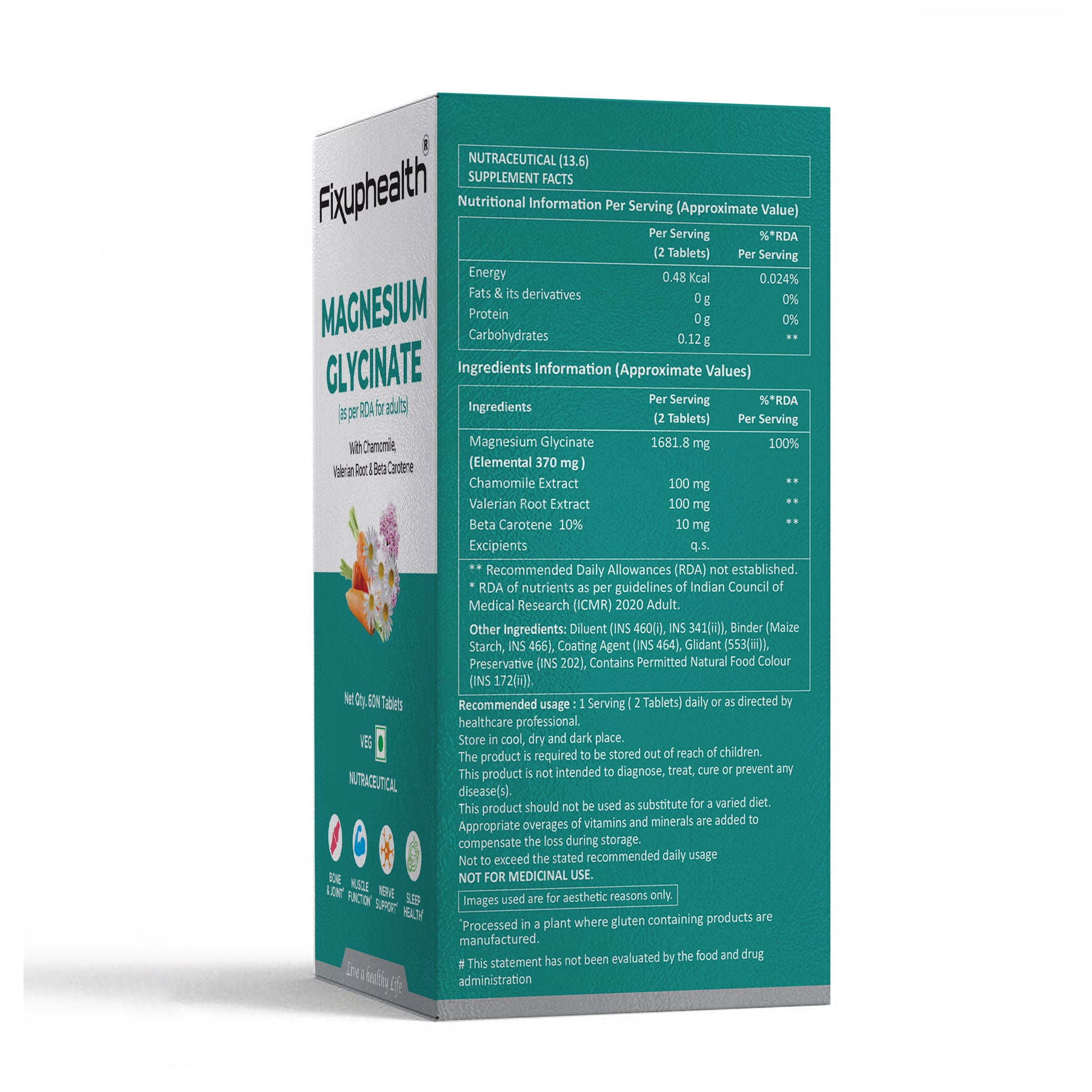 Fixyphealth Magnesium Glycinate supplement 