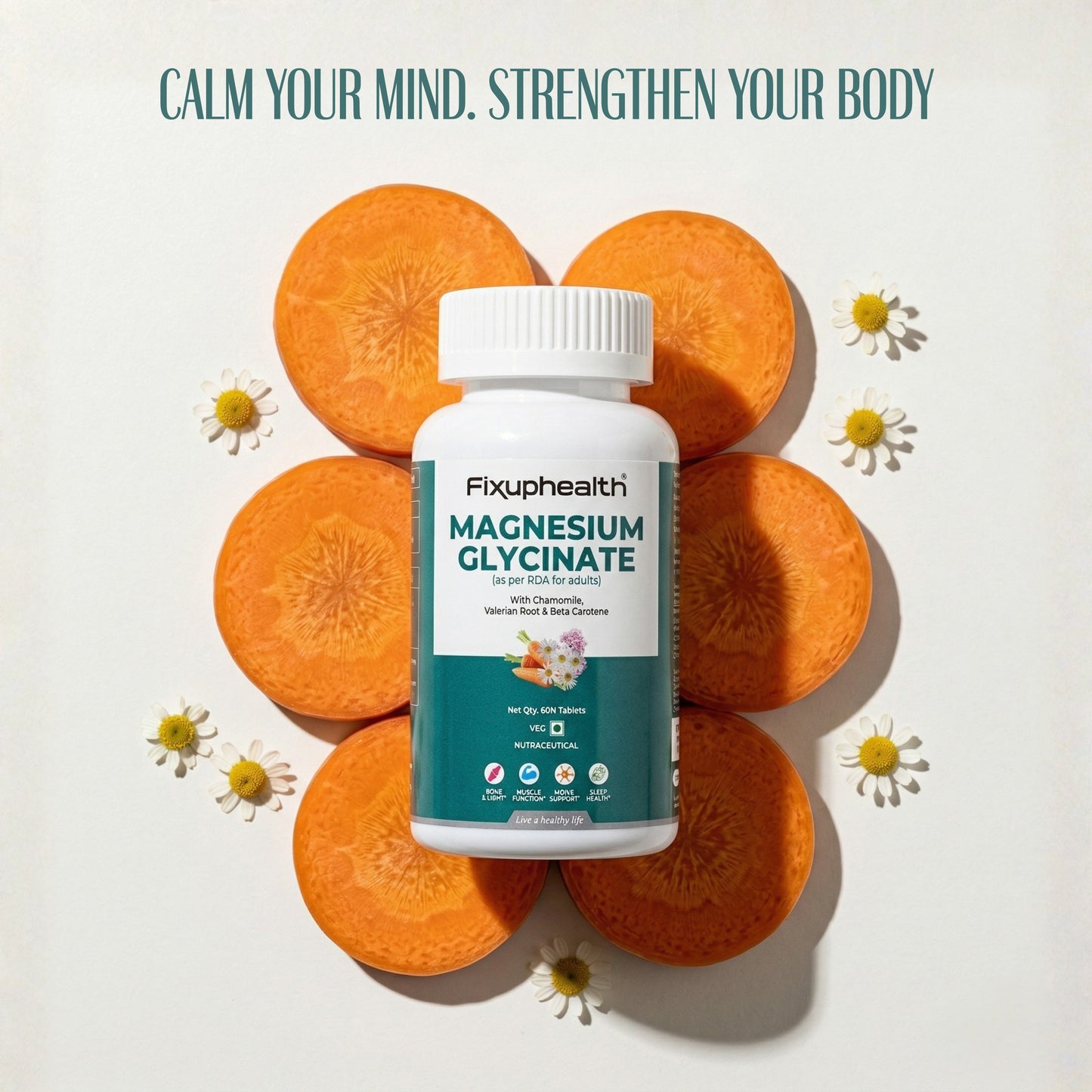 Magnesium Glycinate Veg 60 Tablets