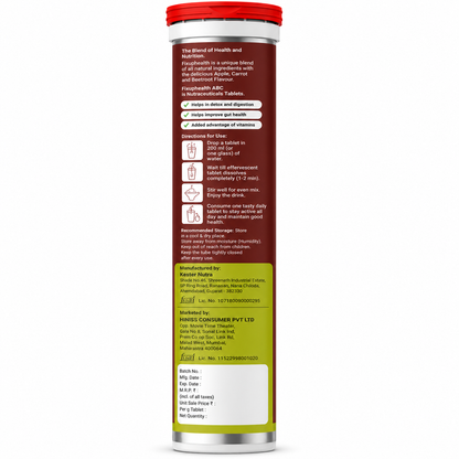ABC (Apple Beetroot Carrot) | With Apple Cider Vinegar, Beetroot, Carrot, Pomegranate, Vitamin B6 & Vitamin B12 | 20 Tablets