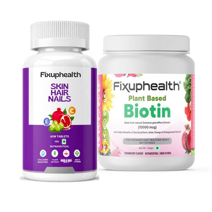Monsoon Combo: Skin Hair Nails + Biotin Powder