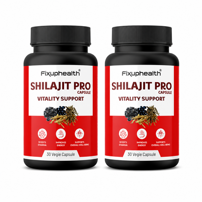 Shilajit Pro Capsules | Ayurvedic Herbal Formula with Shilajit, Ashwagandha & Gokshur | Vitality Support | 30 Capsules