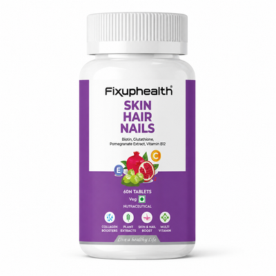 Skin Hair Nails Tablets | Biotin, Glutathione, Collagen, Vitamins & Plant Extracts | 60 Tablets