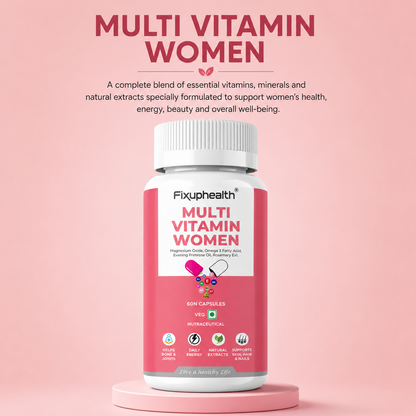 Multivitamin for Women | Omega 3, Evening Primrose Oil, Vitamins, Minerals & Natural Extracts| 60 Capsules
