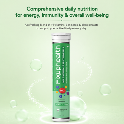 Multivitamin & Multimineral Effervescent Tablets | With Vitamins, Minerals & Grape Seed Extract | 20 Tablets