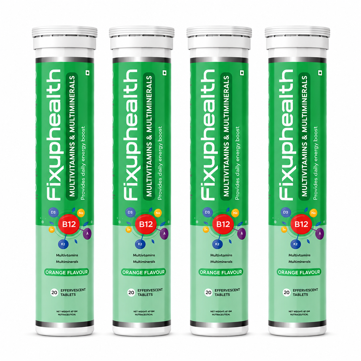 Multivitamin & Multimineral Effervescent Tablets | With Vitamins, Minerals & Grape Seed Extract | 20 Tablets