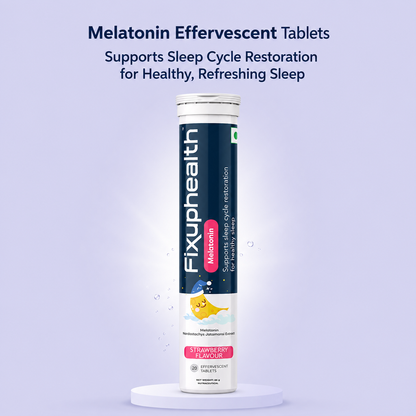 Melatonin Effervescent Tablets | With Melatonin & Nardostachys Jatamansi Extract| 20 Tablets