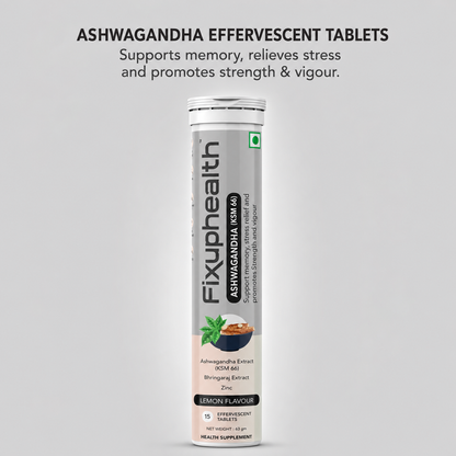 Ashwagandha (KSM-66®)| Ashwagandha Extract, Bhringaraj Extract & Zinc | 15 Tablets