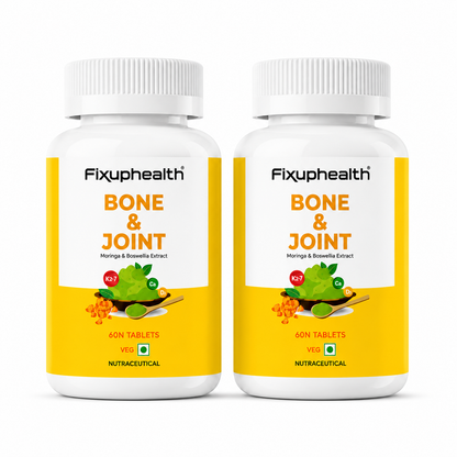 Bone & Joint Tablets | Moringa Leaf Extract, Boswellia Extract, Calcium Citrate Malate, Magnesium, Vitamin D2 & Vitamin K2-7 | 60 Tablets