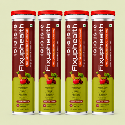 ABC (Apple Beetroot Carrot) | With Apple Cider Vinegar, Beetroot, Carrot, Pomegranate, Vitamin B6 & Vitamin B12 | 20 Tablets