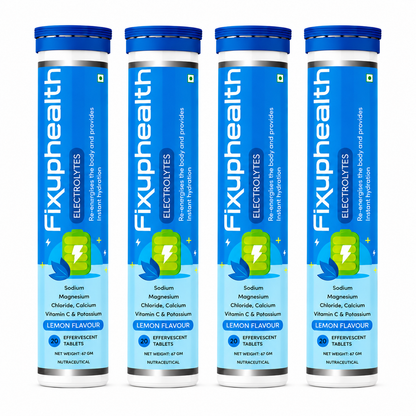 Electrolytes with Vitamin C, Sodium, Potassium, Magnesium & Calcium| 20 Effervescent Tablets