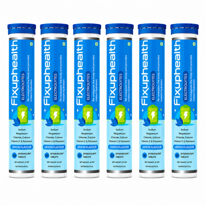 Electrolytes with Vitamin C, Sodium, Potassium, Magnesium & Calcium| 20 Effervescent Tablets