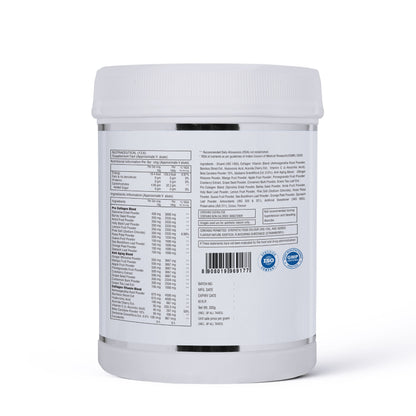 Plant Based Collagen Builder Powder | Hyaluronic Acid, Vitamin C, Ashwagandha, Bamboo Shoot & Fruit Extract Blend | 200 g