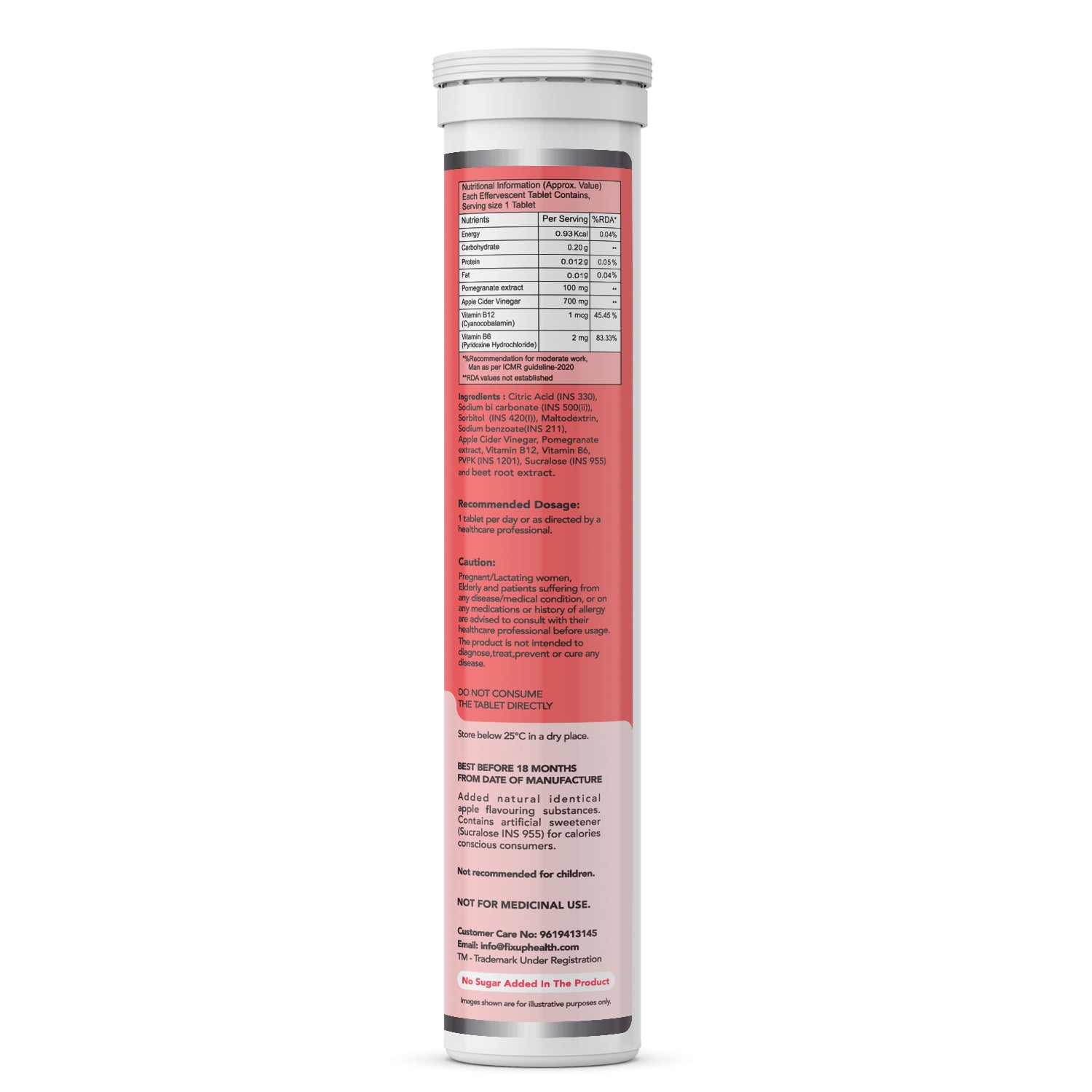 Fixuphealth Apple Cider Vinegar supplement