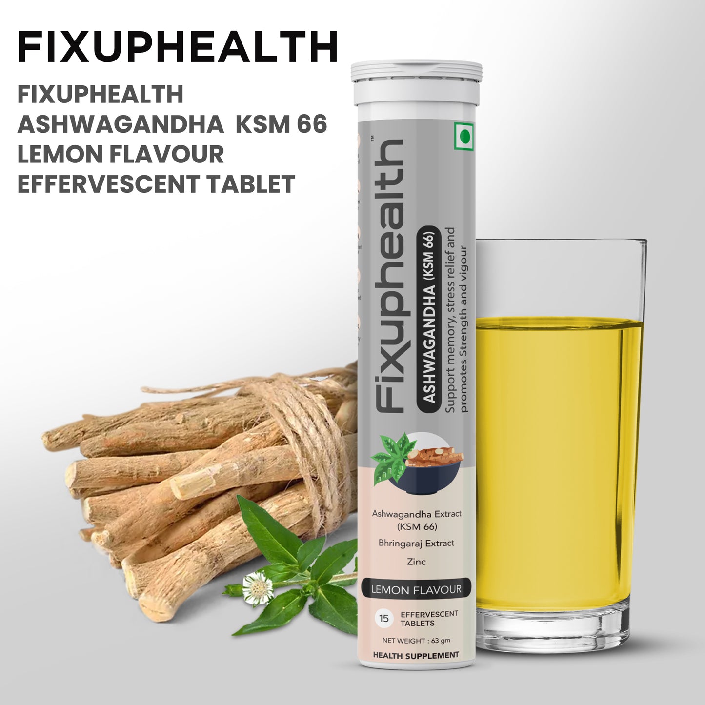 Ashwagandha (KSM-66) & Bhringaraj Tablets