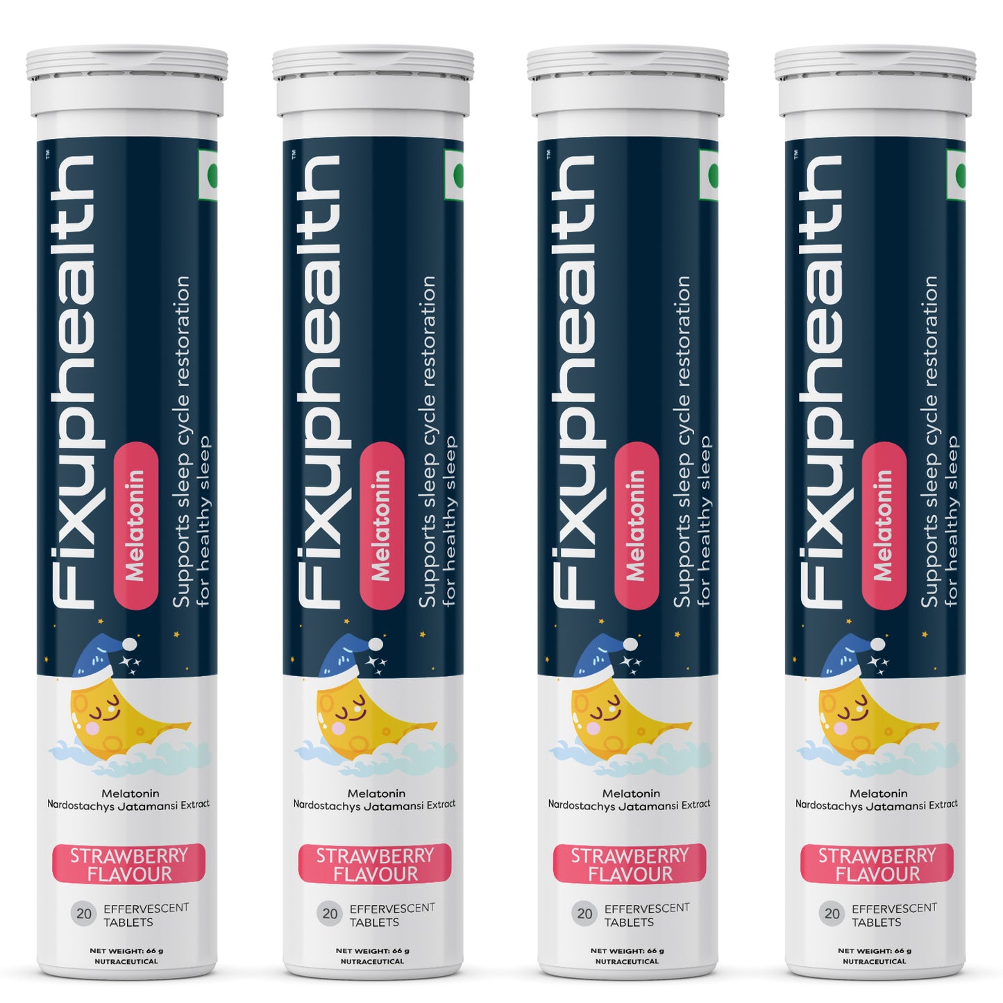 Melatonin Tablets (Strawberry flavour) (pack of 4)