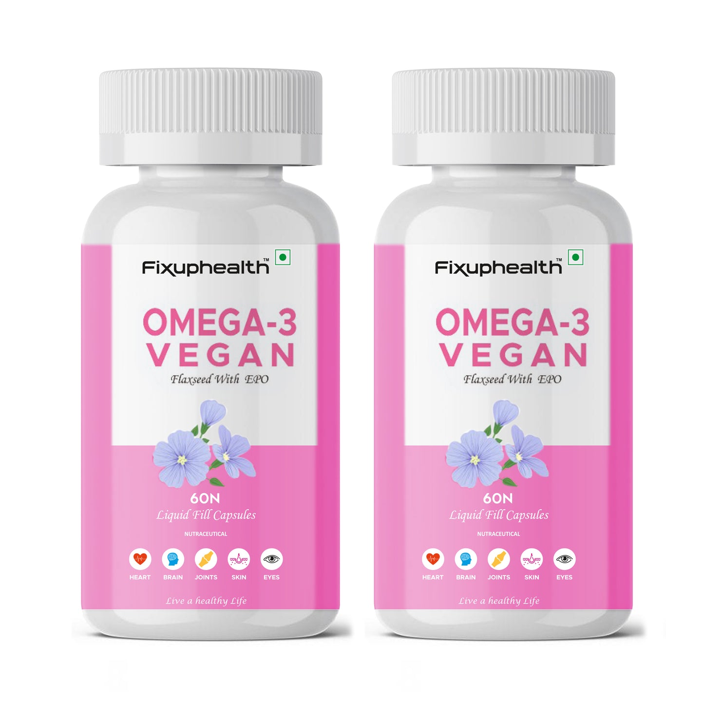Omega-3 Vegan Flaxseed Oil Capsules