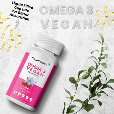 Omega-3 Vegan Flaxseed Oil Capsules