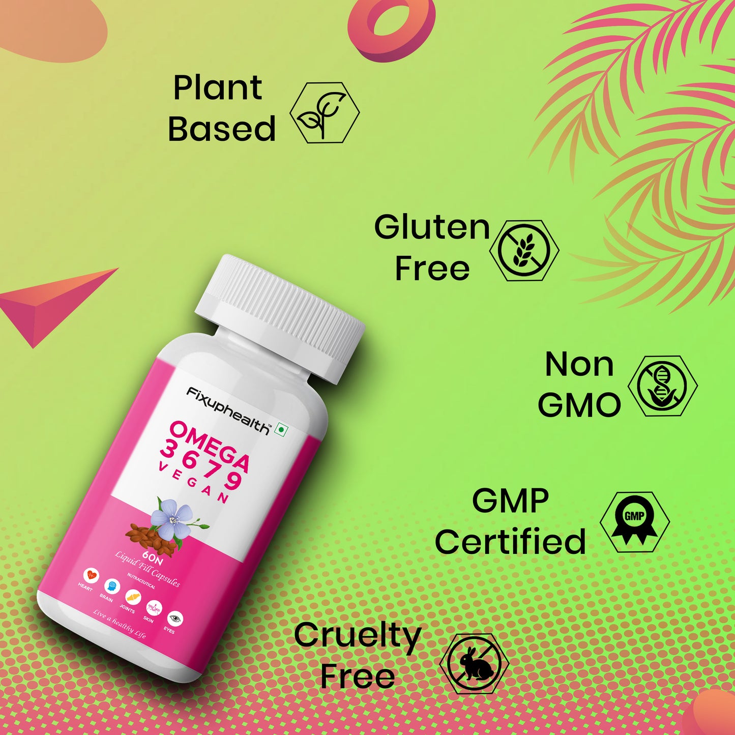 Omega 3 6 7 9  Plant-based  Capsules