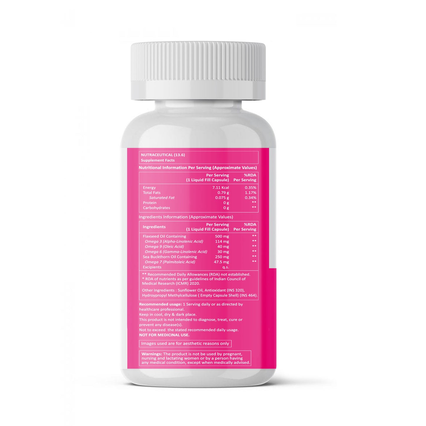 Omega 3 6 7 9  Plant-based  Capsules