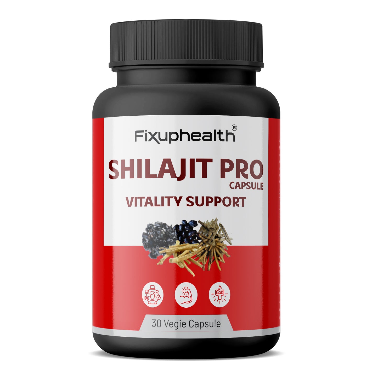 Shilajit Pro Capsules | Ayurvedic Herbal Formula with Shilajit, Ashwagandha & Gokshur | Vitality Support | 30 Capsules