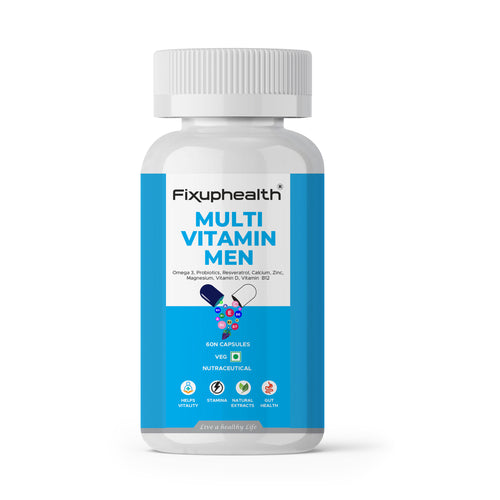 Multivitamin for Men | Omega 3, Probiotics, Vitamins, Minerals & Natural Extracts | 60 Capsules