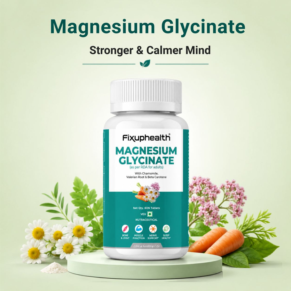 Magnesium Glycinate for a stronger, calmer mind