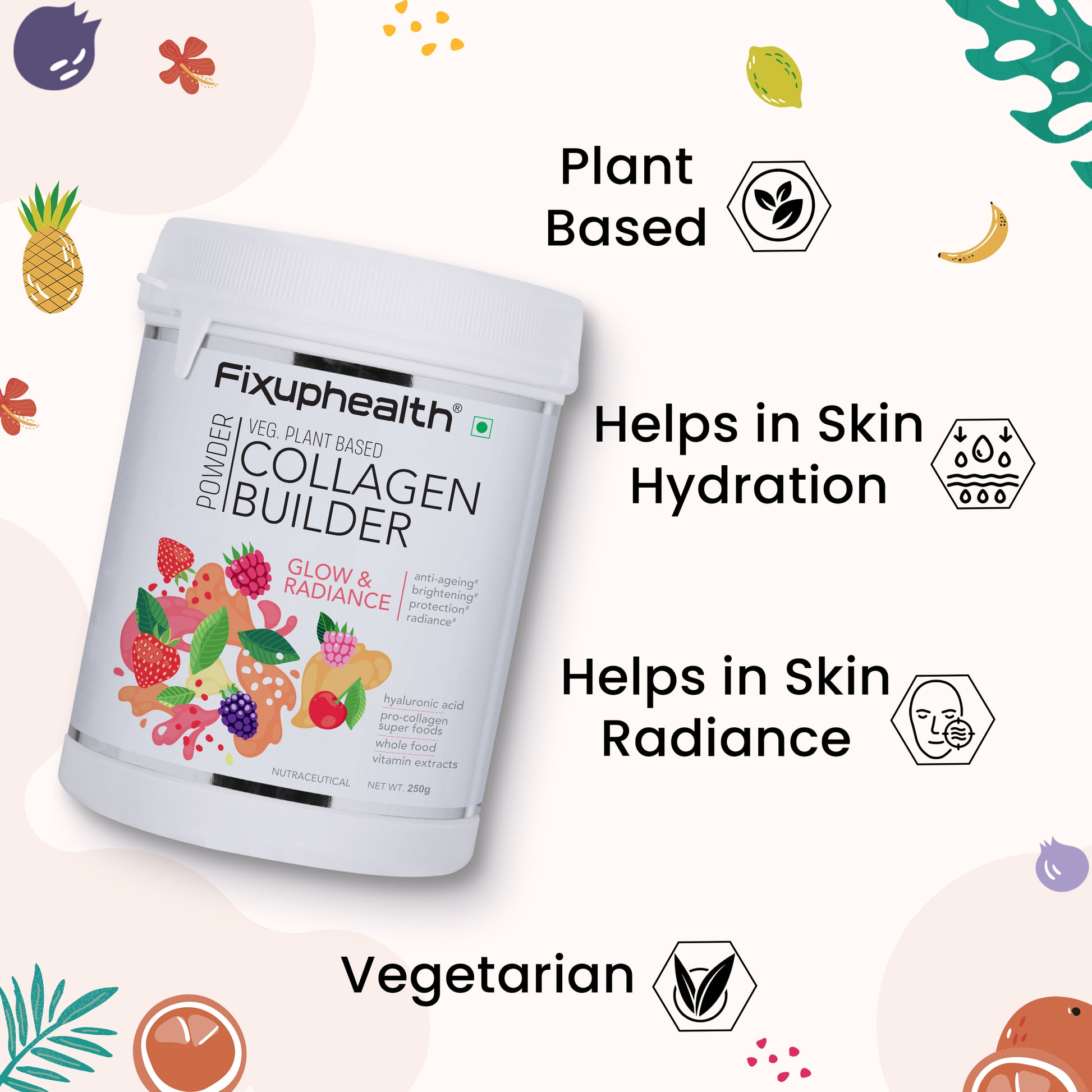 Fixuphealth Collagen Builder Powder for Women & Men