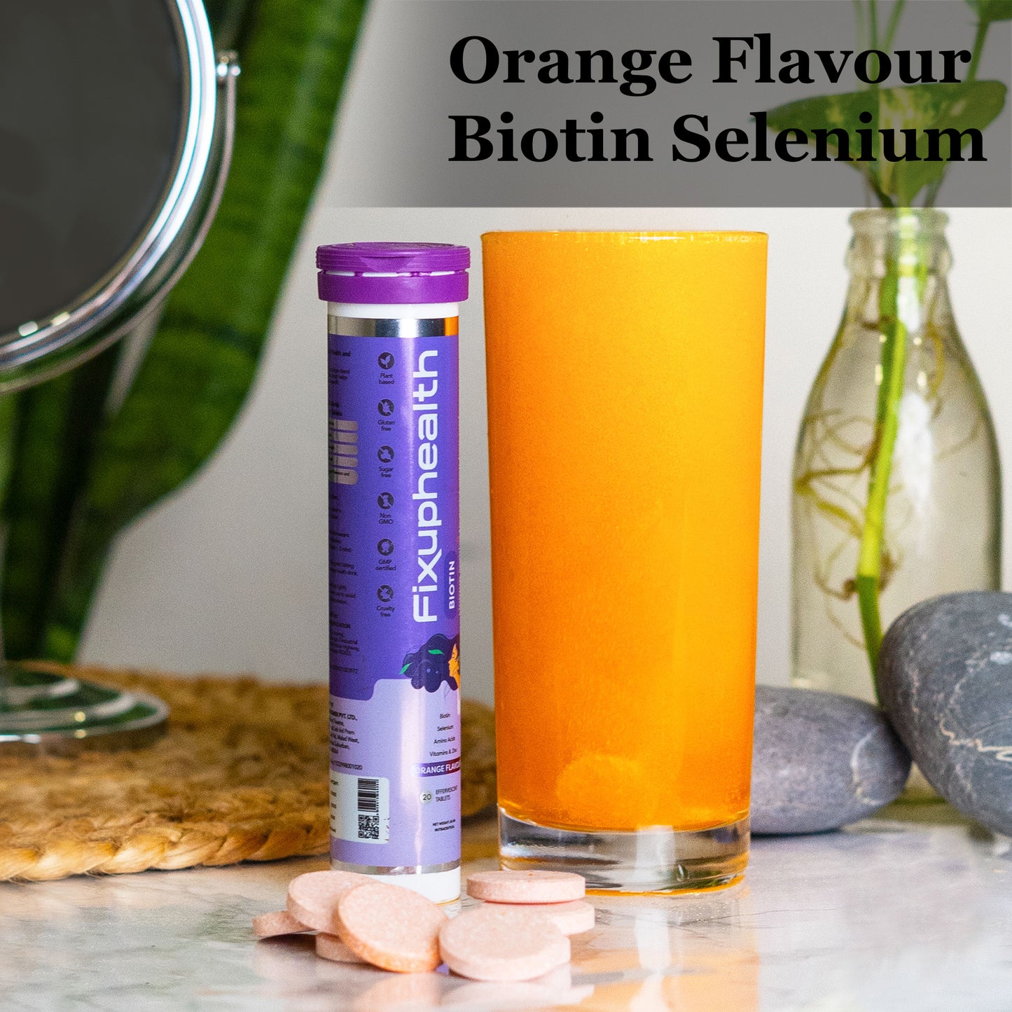 Biotin Effervescent Tablets (Orange Flavour)