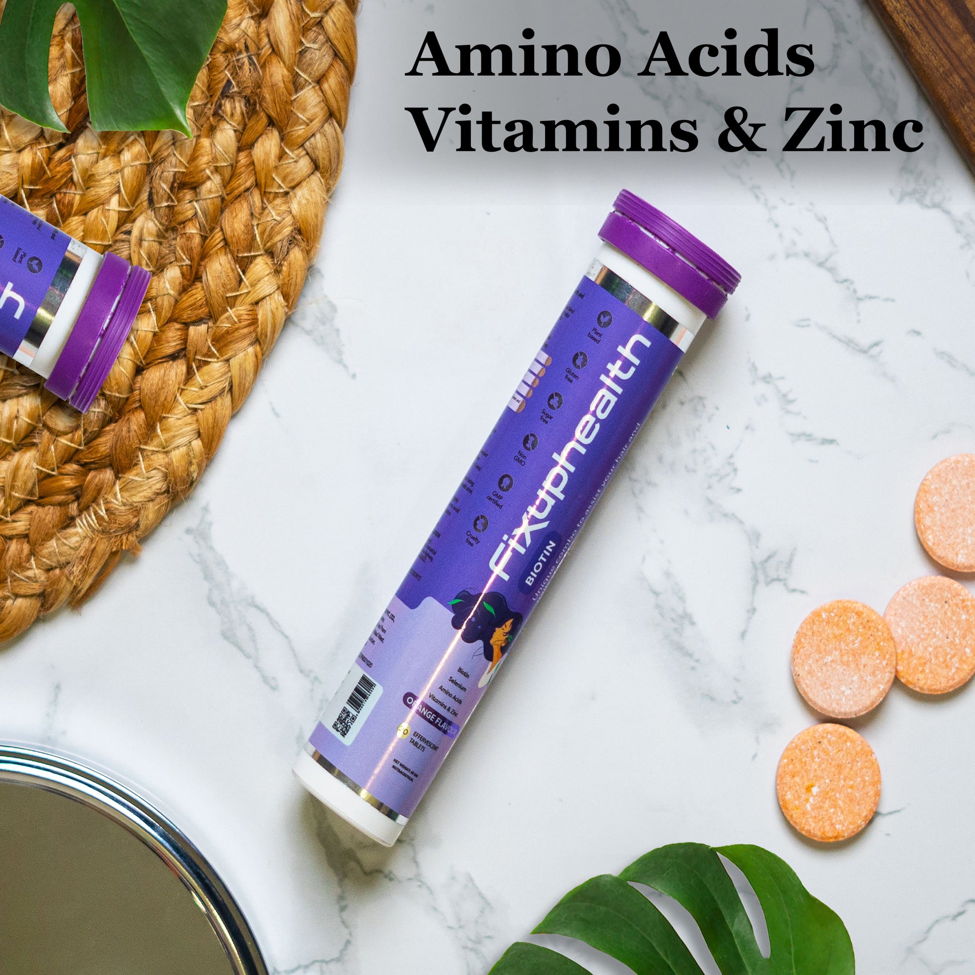 Biotin Effervescent Tablets (Orange Flavour)