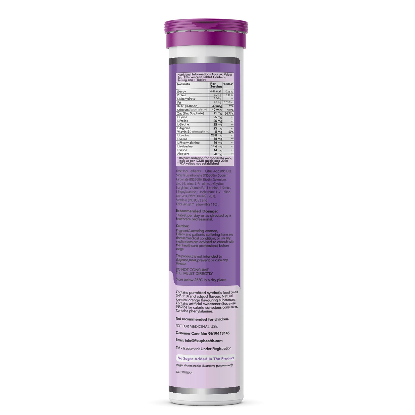 Biotin Effervescent Tablets (Orange Flavour)