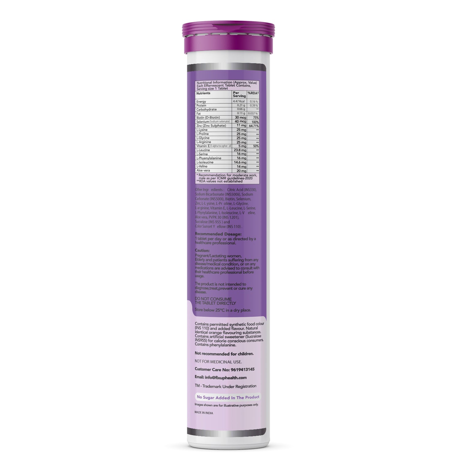 Biotin Effervescent Tablets (Orange Flavour)