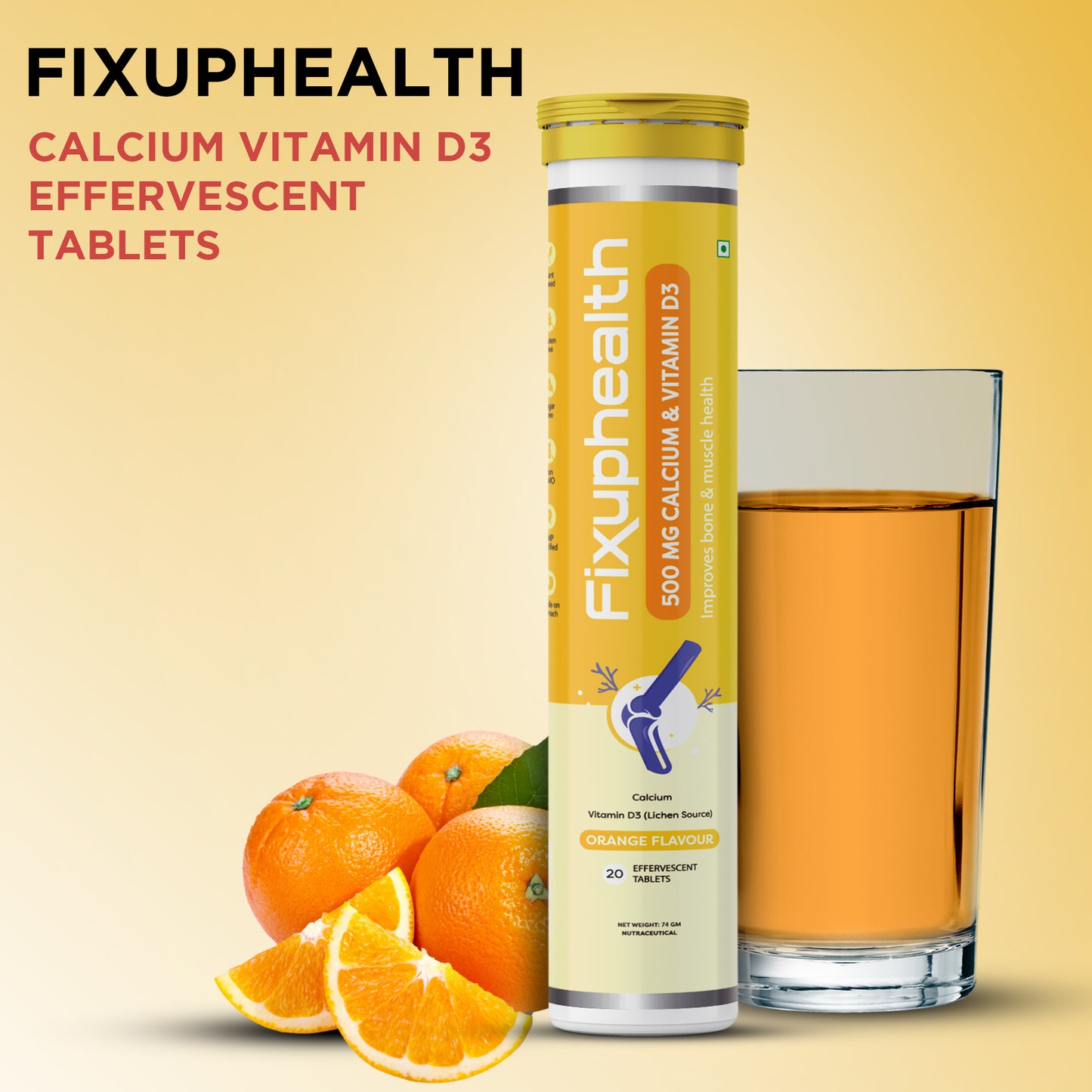 Calcium and Vitamin D3 Effervescent tablets