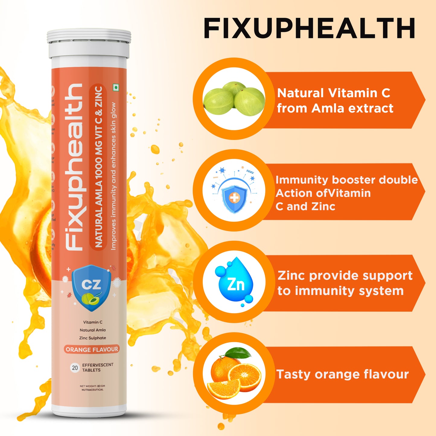 Natural Amla Vit C & Zinc