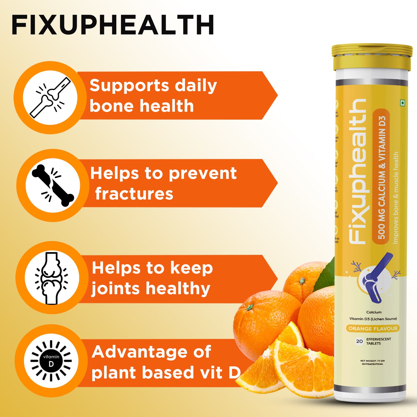 Calcium and Vitamin D3 Effervescent tablets