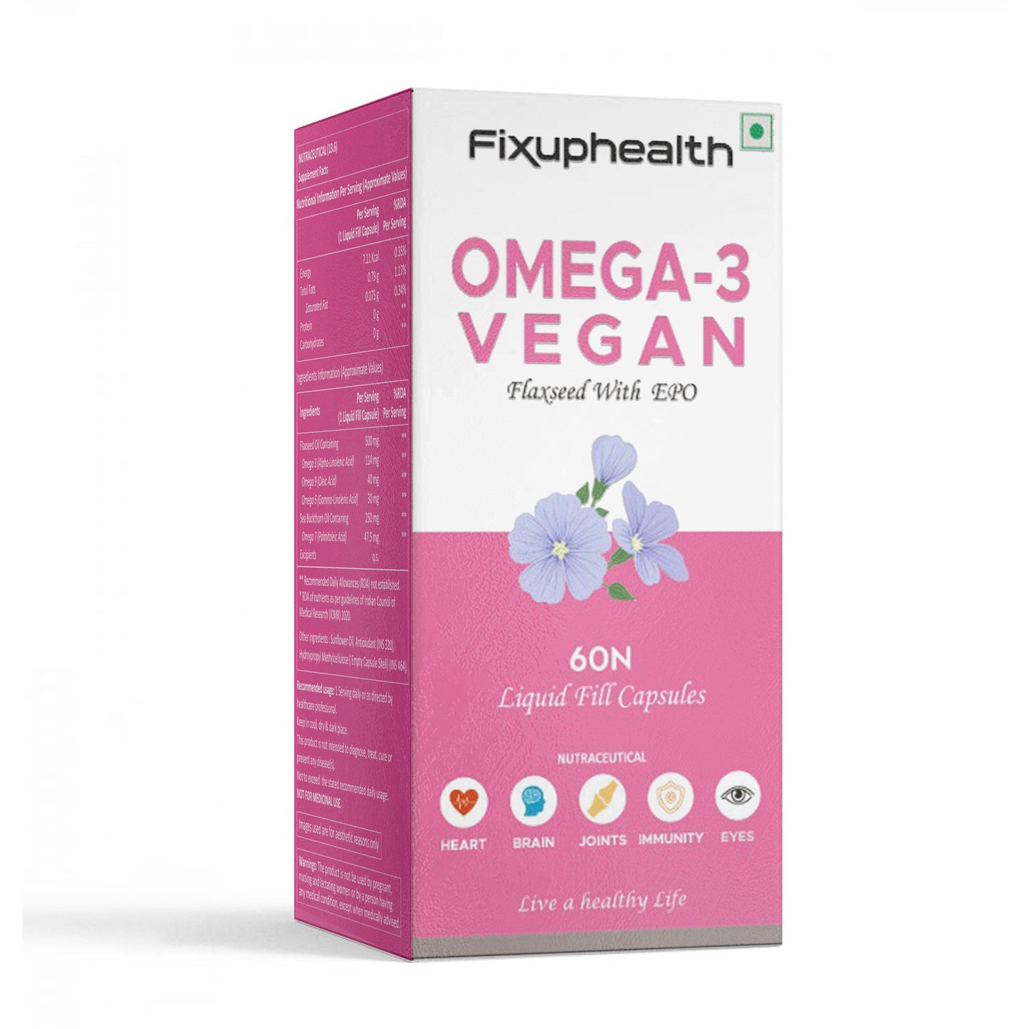 Omega 3 Vegan Nutraceutical Capsules